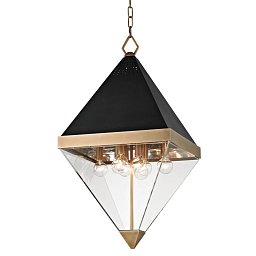 Závěsné svítidlo COLTRANE ocel/akryl staromosaz/čirá E14 8x25W - HUDSON VALLEY Obrázek pro produkt Závěsné svítidlo COLTRANE ocel/akryl staromosaz/čirá E14 8x25W - HUDSON VALLEY