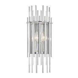 Nástěnné svítidlo WALLIS ocel/sklo nikl/čirá E14 2x40W - HUDSON VALLEY Obrázek pro produkt Nástěnné svítidlo WALLIS ocel/sklo nikl/čirá E14 2x40W - HUDSON VALLEY