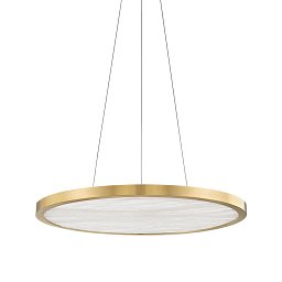 Závěsné svítidlo EASTPORT mosaz staromosaz/bílá LED 32W 2700K stmívatelné - HUDSON VALLEY Obrázek pro produkt Závěsné svítidlo EASTPORT mosaz staromosaz/bílá LED 32W 2700K stmívatelné - HUDSON VALLEY