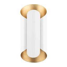 Nástěnné svítidlo BANKS ocel zlatá/bílá E27 2x40W - HUDSON VALLEY Obrázek pro produkt Nástěnné svítidlo BANKS ocel zlatá/bílá E27 2x40W - HUDSON VALLEY