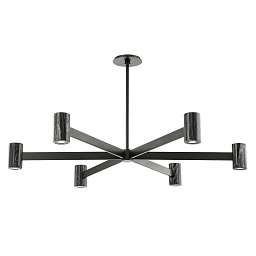 Závěsné svítidlo PREDOCK ocel/mramor černá LED 23W 2700K stmívatelné - HUDSON VALLEY Obrázek pro produkt Závěsné svítidlo PREDOCK ocel/mramor černá LED 23W 2700K stmívatelné - HUDSON VALLEY