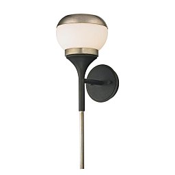 Nástěnné svítidlo ALCHEMY kov/sklo bronz/černá/opál E14 1x40W - HUDSON VALLEY (Troy) Obrázek pro produkt Nástěnné svítidlo ALCHEMY kov/sklo bronz/černá/opál E14 1x40W - HUDSON VALLEY (Troy)