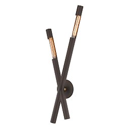 Nástěnné svítidlo HENDRIX kov bronz E27 2x13W - HUDSON VALLEY (Troy) Obrázek pro produkt Nástěnné svítidlo HENDRIX kov bronz E27 2x13W - HUDSON VALLEY (Troy)