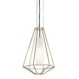 Závěsné svítidlo SILHOUETTE kov/sklo zlatá/opál E27 1x40W - HUDSON VALLEY (Troy) Obrázek pro produkt Závěsné svítidlo SILHOUETTE kov/sklo zlatá/opál E27 1x40W - HUDSON VALLEY (Troy)