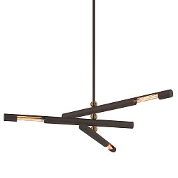 Závěsné svítidlo HENDRIX kov bronz E27 3x13W - HUDSON VALLEY (Troy) Obrázek pro produkt Závěsné svítidlo HENDRIX kov bronz E27 3x13W - HUDSON VALLEY (Troy)