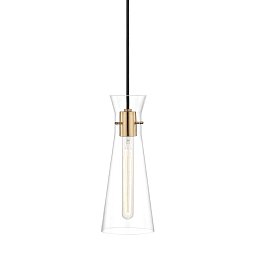 Závěsné svítidlo ANYA ocel/sklo staromosaz/čirá E27 1x40W - HUDSON VALLEY (Mitzi) Obrázek pro produkt Závěsné svítidlo ANYA ocel/sklo staromosaz/čirá E27 1x40W - HUDSON VALLEY (Mitzi)