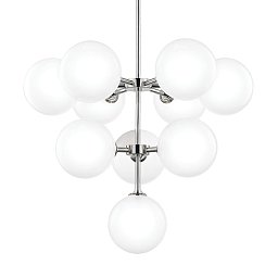 Závěsné svítidlo ASHLEIGH ocel/sklo nikl/matná G9 10x6W - HUDSON VALLEY (Mitzi) Obrázek pro produkt Závěsné svítidlo ASHLEIGH ocel/sklo nikl/matná G9 10x6W - HUDSON VALLEY (Mitzi)