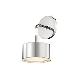 Nástěnné svítidlo NORA ocel/sklo nikl/matná G9 1x6W - HUDSON VALLEY (Mitzi) Obrázek pro produkt Nástěnné svítidlo NORA ocel/sklo nikl/matná G9 1x6W - HUDSON VALLEY (Mitzi)