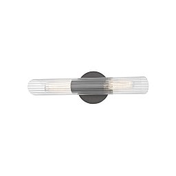 Nástěnné svítidlo CECILY ocel/sklo starobronz/čirá E27 2x40W - HUDSON VALLEY (Mitzi) Obrázek pro produkt Nástěnné svítidlo CECILY ocel/sklo starobronz/čirá E27 2x40W - HUDSON VALLEY (Mitzi)