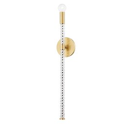 Nástěnné svítidlo PIPPIN ocel staromosaz E14 1x60W - HUDSON VALLEY (Mitzi) Obrázek pro produkt Nástěnné svítidlo PIPPIN ocel staromosaz E14 1x60W - HUDSON VALLEY (Mitzi)