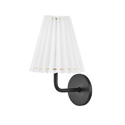 Nástěnné svítidlo DEMI ocel černá E14 1x8W - HUDSON VALLEY (Mitzi) Obrázek pro produkt Nástěnné svítidlo DEMI ocel černá E14 1x8W - HUDSON VALLEY (Mitzi)