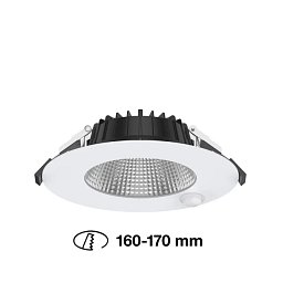 Zápustné svítidlo SLC Shift ⌀180mm 2CCT PIR s pohybovým čidlem bílé - TLG Obrázek pro produkt Zápustné svítidlo SLC Shift ⌀180mm 2CCT PIR s pohybovým čidlem bílé - TLG
