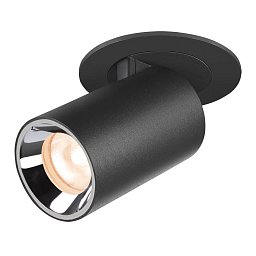 NUMINOS® PROJECTOR XS stropní zápustné svítidlo 2700 K, 40°, válcové, černé/chrom - BIG WHITE (SLV) Obrázek pro produkt NUMINOS® PROJECTOR XS stropní zápustné svítidlo 2700 K, 40°, válcové, černé/chrom - BIG WHITE (SLV)