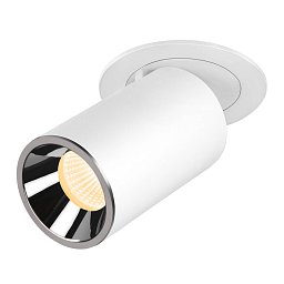 NUMINOS® PROJECTOR M stropní zápustné svítidlo, 3000 K, 20°, válcové, bílé/chrom - BIG WHITE (SLV) Obrázek pro produkt NUMINOS® PROJECTOR M stropní zápustné svítidlo, 3000 K, 20°, válcové, bílé/chrom - BIG WHITE (SLV)