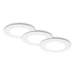 CCT LED vestavná svítidla sada, pr.9,2 cm, 3x LED, 4,8 W, 450 lm, bílé - BRILONER Obrázek pro produkt CCT LED vestavná svítidla sada, pr.9,2 cm, 3x LED, 4,8 W, 450 lm, bílé - BRILONER