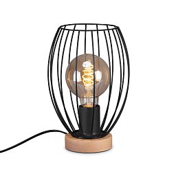 Stolní lampa, pr. 17,5 cm, max. 25 W, černá - BRILO Obrázek pro produkt Stolní lampa, pr. 17,5 cm, max. 25 W, černá - BRILO