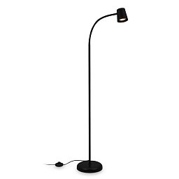 Stojací svítidlo, 127,5 cm, 1x GU10, max. 9W, černá - BRILO Obrázek pro produkt Stojací svítidlo, 127,5 cm, 1x GU10, max. 9W, černá - BRILO