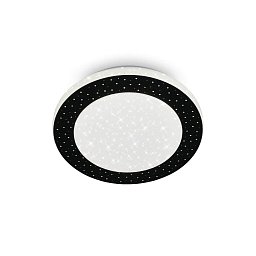LED stropní svítidlo, pr. 28 cm, 15 W, 1600 lm, černá - BRILO Obrázek pro produkt LED stropní svítidlo, pr. 28 cm, 15 W, 1600 lm, černá - BRILO