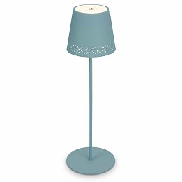 LED nabíjecí stolní lampa 38 cm 2,6W 280lm tyrkysová - BRILO Obrázek pro produkt LED nabíjecí stolní lampa 38 cm 2,6W 280lm tyrkysová - BRILO