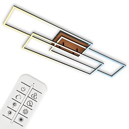CCT LED stropní svítidlo, 116,5 cm 18 W, 2200 lm, černá - BRILO Obrázek pro produkt CCT LED stropní svítidlo, 116,5 cm 18 W, 2200 lm, černá - BRILO