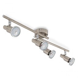 Bodové svítidlo 67,5 cm 4xGU10 3W 250lm matný nikl - BRILO Obrázek pro produkt Bodové svítidlo 67,5 cm 4xGU10 3W 250lm matný nikl - BRILO