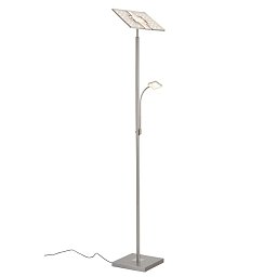 LED stojací svítidlo s dotykovým vypínačem 180 cm 3x7,5W 750lm matný nikl - BRILO Obrázek pro produkt LED stojací svítidlo s dotykovým vypínačem 180 cm 3x7,5W 750lm matný nikl - BRILO