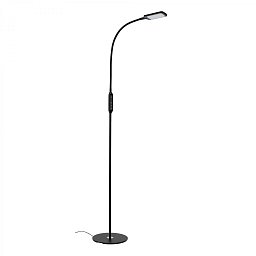 LED CCT stojací svítidlo s dotykovým vypínačem pr. 24 cm 7W 700lm černá - BRILO Obrázek pro produkt LED CCT stojací svítidlo s dotykovým vypínačem pr. 24 cm 7W 700lm černá - BRILO