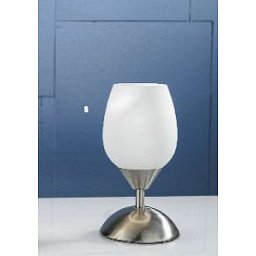 Stolní lampa 1x40W E14, satin, výška 20cm, průměr 10cm - ORION Obrázek pro produkt Stolní lampa 1x40W E14, satin, výška 20cm, průměr 10cm - ORION