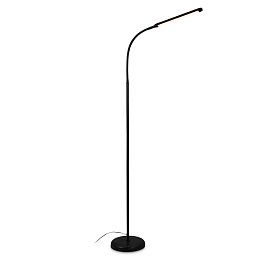 LED stojací svítidlo, 126,5 cm, LED modul, 6W, 600lm, černá - BRILO Obrázek pro produkt LED stojací svítidlo, 126,5 cm, LED modul, 6W, 600lm, černá - BRILO