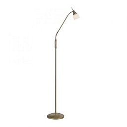PINO LED stojací svítidlo staromosaz opálové sklo 3 krokové dotykový stmívač nastavitelné 3000K - PAUL NEUHAUS Obrázek pro produkt PINO LED stojací svítidlo staromosaz opálové sklo 3 krokové dotykový stmívač nastavitelné 3000K - PAUL NEUHAUS