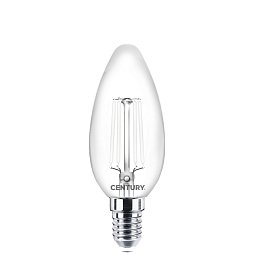 LED FILAMENT CANDLE INCANTO WHITE 4,5W E14 2700K 360d - CENTURY Obrázek pro produkt LED FILAMENT CANDLE INCANTO WHITE 4,5W E14 2700K 360d - CENTURY