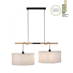 GREEN SOFI LED závěsné svítidlo černé s imitací dřeva 2 ramenné nadčasový design - LEUCHTEN DIREKT / JUST LIGHT Obrázek pro produkt GREEN SOFI LED závěsné svítidlo černé s imitací dřeva 2 ramenné nadčasový design - LEUCHTEN DIREKT / JUST LIGHT