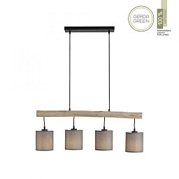 GREEN TRIB LED závěsné svítidlo přírodní dřevo 1 ramenné látkové stínidlo venkovský design do interiéru - LEUCHTEN DIREKT / JUST LIGHT Obrázek pro produkt GREEN TRIB LED závěsné svítidlo přírodní dřevo 1 ramenné látkové stínidlo venkovský design do interiéru - LEUCHTEN DIREKT / JUST LIGHT