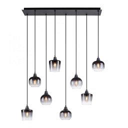 ZEA LED závěsné svítidlo černé 8 ramenné kouřové sklo moderní do interiéru - LEUCHTEN DIREKT / JUST LIGHT Obrázek pro produkt ZEA LED závěsné svítidlo černé 8 ramenné kouřové sklo moderní do interiéru - LEUCHTEN DIREKT / JUST LIGHT