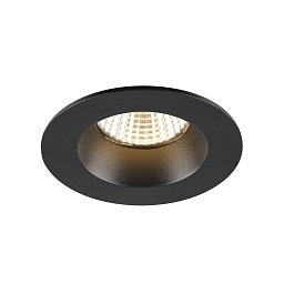 NEW TRIA® 68 stropní vestavné svítidlo, 3000K, 38°, IP 20 / IP 65, kulaté, černá - BIG WHITE (SLV) Obrázek pro produkt NEW TRIA® 68 stropní vestavné svítidlo, 3000K, 38°, IP 20 / IP 65, kulaté, černá - BIG WHITE (SLV)