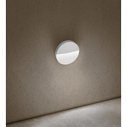 SEGNAPASSO LED PASEO TONDO venkovní nástěnné svítidlo bílá 4W 4000K IP54 - CENTURY Obrázek pro produkt SEGNAPASSO LED PASEO TONDO venkovní nástěnné svítidlo bílá 4W 4000K IP54 - CENTURY