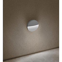 SEGNAPASSO LED PASEO TONDO venkovní nástěnné svítidlo šedá 4W 4000K IP54 - CENTURY Obrázek pro produkt SEGNAPASSO LED PASEO TONDO venkovní nástěnné svítidlo šedá 4W 4000K IP54 - CENTURY