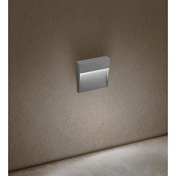 SEGNAPASSO LED PASEO QUADRATO venkovní nástěnné svítidlo šedá 4W 4000K IP54 - CENTURY Obrázek pro produkt SEGNAPASSO LED PASEO QUADRATO venkovní nástěnné svítidlo šedá 4W 4000K IP54 - CENTURY