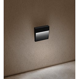 SEGNAPASSO LED PASEO QUADRATO venkovní nástěnné svítidlo černá 4W 4000K IP54 - CENTURY Obrázek pro produkt SEGNAPASSO LED PASEO QUADRATO venkovní nástěnné svítidlo černá 4W 4000K IP54 - CENTURY