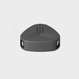 PRISMA TRE nástěnné svítidlo tmavě šedá 7 W 3000K nestmívatelné - KOHL-Lighting Obrázek pro produkt PRISMA TRE nástěnné svítidlo tmavě šedá 7 W 3000K nestmívatelné - KOHL-Lighting