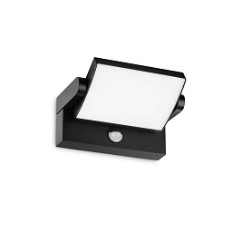 Venkovní nástěnné svítidlo se senzorem SWIPE LED 21W 2300/1320lm 3000K černá - IDEALLUX Obrázek pro produkt Venkovní nástěnné svítidlo se senzorem SWIPE LED 21W 2300/1320lm 3000K černá - IDEALLUX