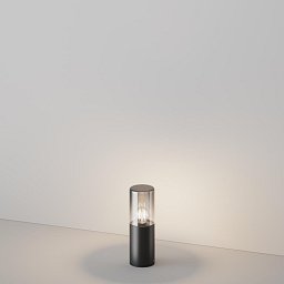 Venkovní svítidlo Amas E27 60W černý hliník průhledné sklo IP54 - MAYTONI Obrázek pro produkt Venkovní svítidlo Amas E27 60W černý hliník průhledné sklo IP54 - MAYTONI