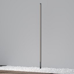 Venkovní sloupkové svítidlo Pole 3000K 24W teplá bílá 1200lm černý hliník IP65 - MAYTONI Obrázek pro produkt Venkovní sloupkové svítidlo Pole 3000K 24W teplá bílá 1200lm černý hliník IP65 - MAYTONI