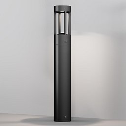 Venkovní sloupkové svítidlo Vint 3000K 9W teplá bílá 450lm černý hliník/sklo - MAYTONI Obrázek pro produkt Venkovní sloupkové svítidlo Vint 3000K 9W teplá bílá 450lm černý hliník/sklo - MAYTONI