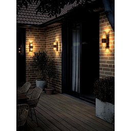 Aludra Double venkovní nástěnné svítidlo metalická hnědá - NORDLUX Obrázek pro produkt Aludra Double venkovní nástěnné svítidlo metalická hnědá - NORDLUX