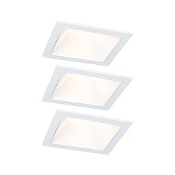 LED vestavné svítidlo 3-krokové-stmívatelné Cole Coin základní sada IP44 hranaté 88x88mm Coin 3x6W 230V stmívatelné 2700K bílá - PAULMANN Obrázek pro produkt LED vestavné svítidlo 3-krokové-stmívatelné Cole Coin základní sada IP44 hranaté 88x88mm Coin 3x6W 230V stmívatelné 2700K bílá - PAULMANN