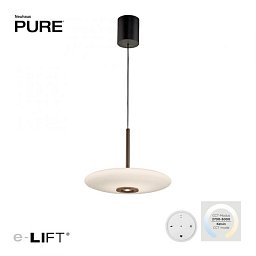 Závěsné svítidlo PURE E-Vitrum hnědé LED 8W 2700-5700K + LED 10W 2700-5700K - PAUL NEUHAUS Obrázek pro produkt Závěsné svítidlo PURE E-Vitrum hnědé LED 8W 2700-5700K + LED 10W 2700-5700K - PAUL NEUHAUS