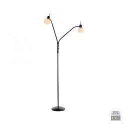 LOKI LED stojací svítidlo černé 2-ramenné flexibilní nastavitelné s vypínačem 3000K - JUST LIGHT Obrázek pro produkt LOKI LED stojací svítidlo černé 2-ramenné flexibilní nastavitelné s vypínačem 3000K - JUST LIGHT