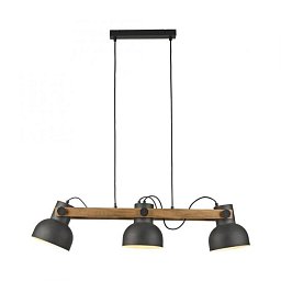 CUP 2.0 závěsné svítidlo černé s dřevem z akácie nastavitelná výška nastavitelné - JUST LIGHT Obrázek pro produkt CUP 2.0 závěsné svítidlo černé s dřevem z akácie nastavitelná výška nastavitelné - JUST LIGHT