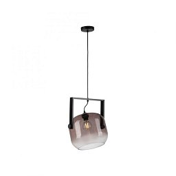 CUP 2.0 závěsné svítidlo černé 1 ramenné dřevo kouřové sklo nastavitelná výška - JUST LIGHT Obrázek pro produkt CUP 2.0 závěsné svítidlo černé 1 ramenné dřevo kouřové sklo nastavitelná výška - JUST LIGHT